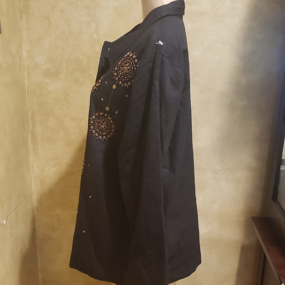 New Quacker factory XL Cotton Black Jacket - Picture 2 of 6